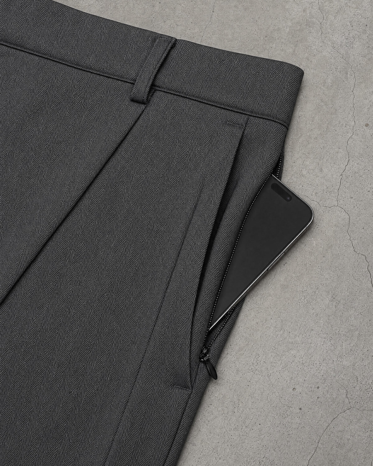 Heringbone Grey