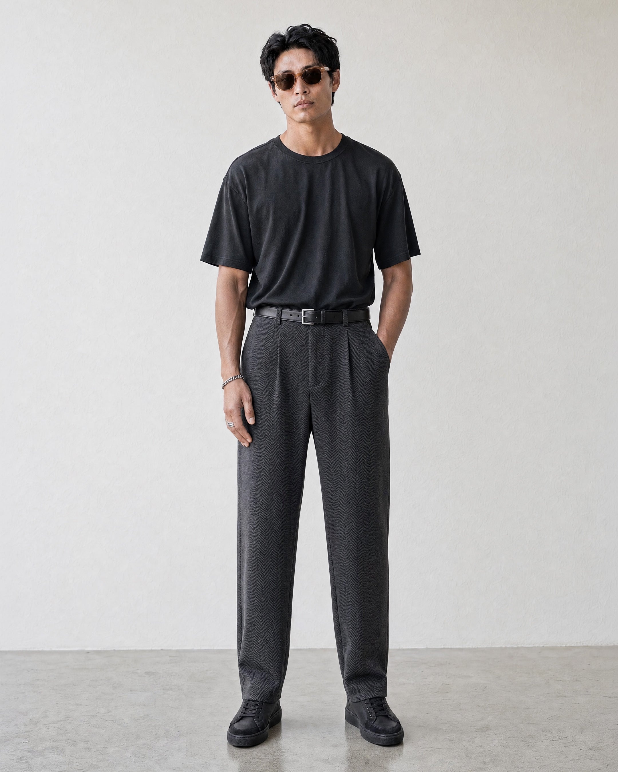 Heringbone Grey