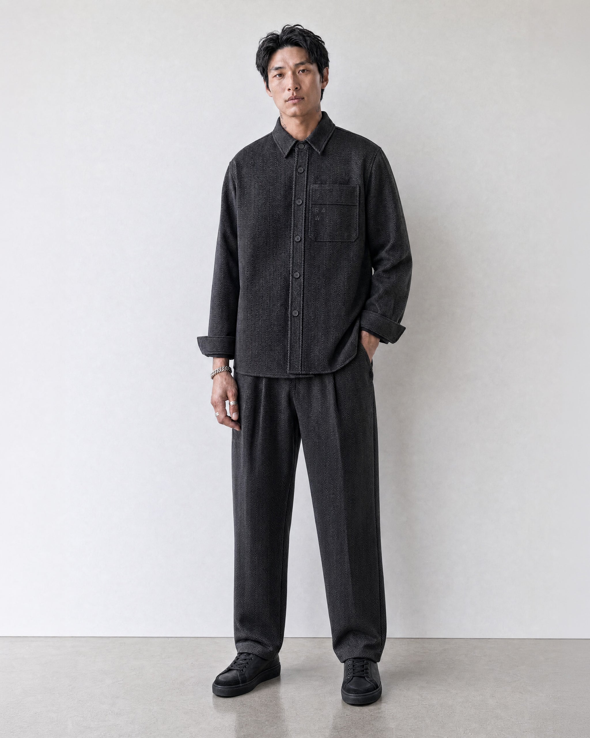 Heringbone Grey
